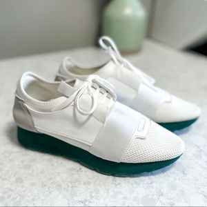 balenciaga trainers race